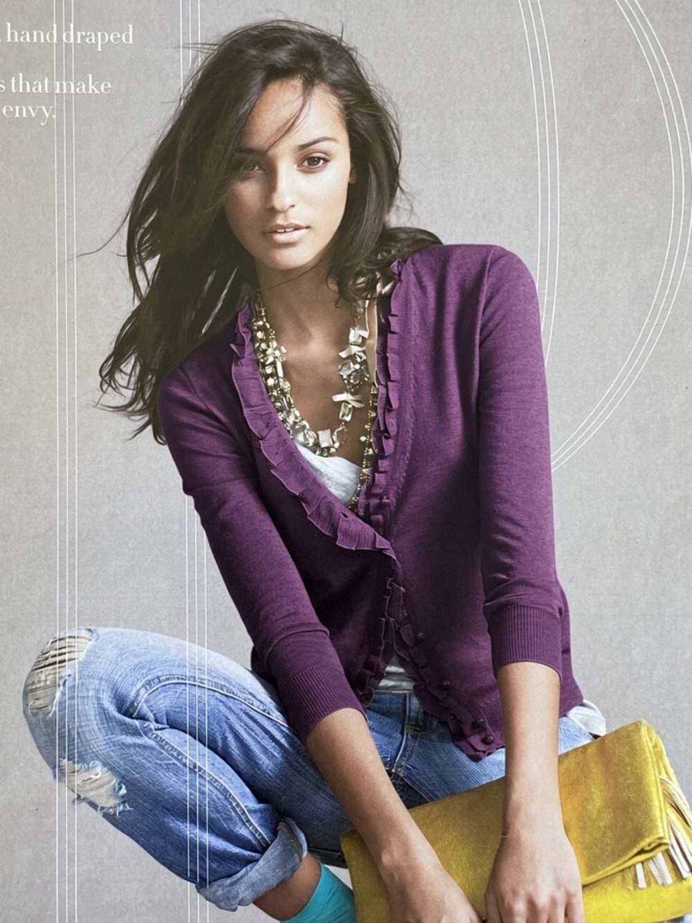 J. Crew // NWOT // Ethereal Cardigan // Merino Wool // SZ S // Plum Berry